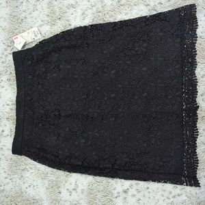 Uniqlo Black Lace Skirt